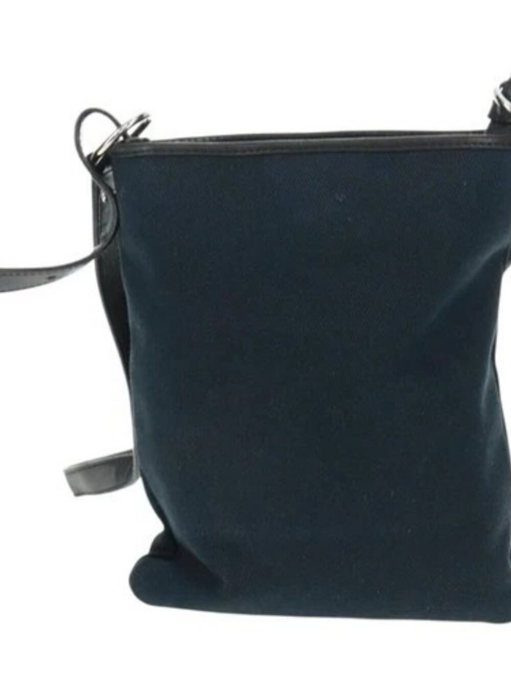 SAINT LAURENT Shoulder Bag Canvas Black Silver Auth SW1966V - Picture 2 of 16